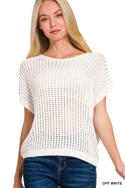 Crochet Lightweight Fine Knit Top