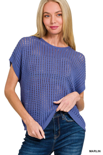 Crochet Lightweight Fine Knit Top
