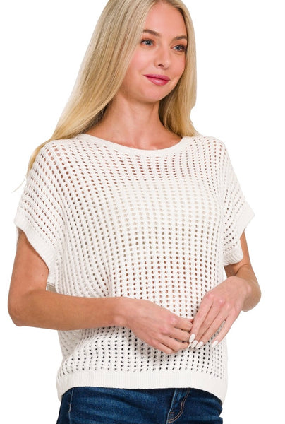Crochet Lightweight Fine Knit Top