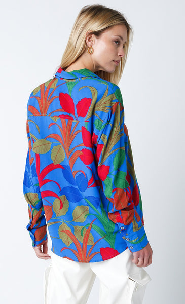 Faye Summer Long Sleeve Shirt Button Down and relax fit