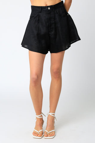 Belle Linen Mini Shorts