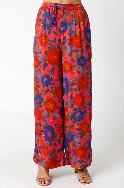 Floral Silky Soft Rayon Pants