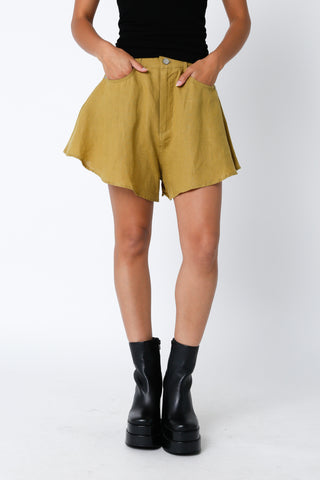 Belle Linen Mini Shorts
