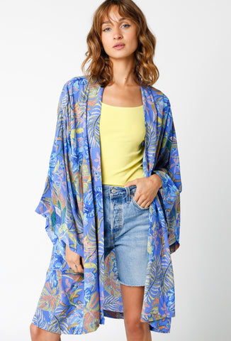 Tropical Summer Relax Fit Cover Up