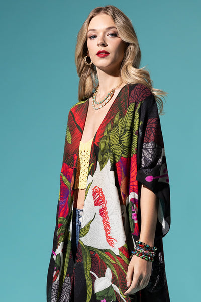 Mosaic Plants LightWeight Summer Kimono