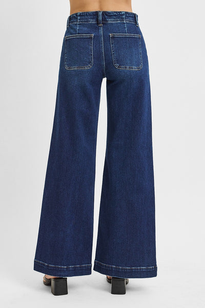 Tummy Control High Rise Wide Leg With Front Slit