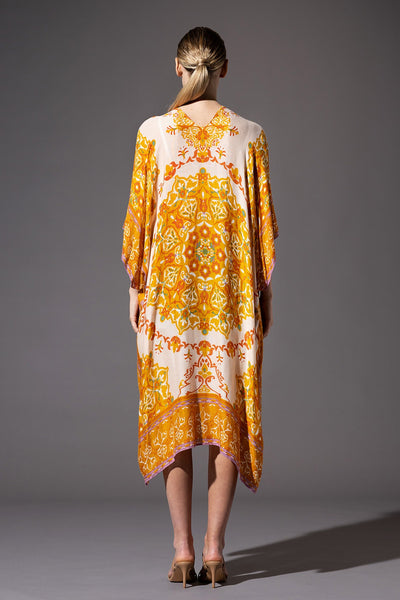 Desert Gold Mandala LightWeight Summer Kimono