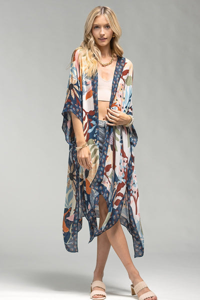 Botanical Floral LightWeight Summer Kimono
