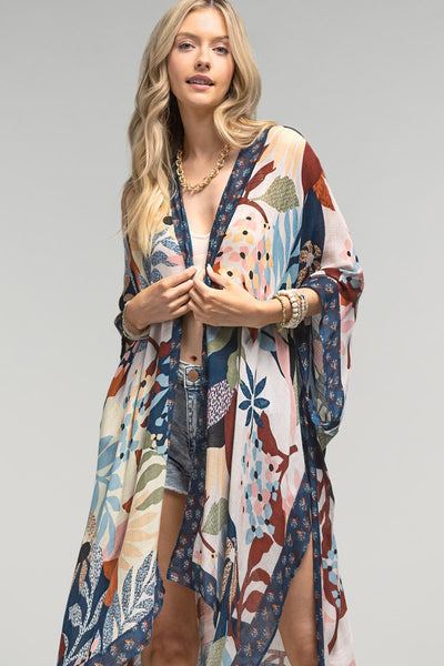 Botanical Floral LightWeight Summer Kimono