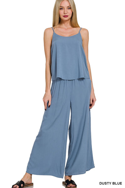Rayon Elastic Waist Pants
