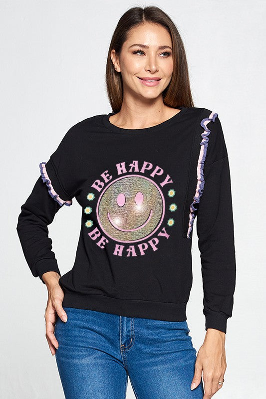 Sudadera Sparkle Be Happy