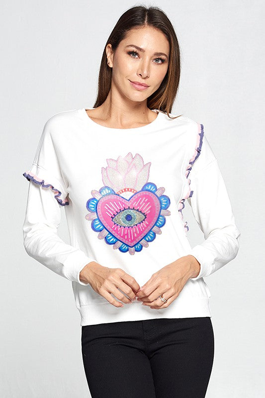 Sudadera Corazon Sparkle