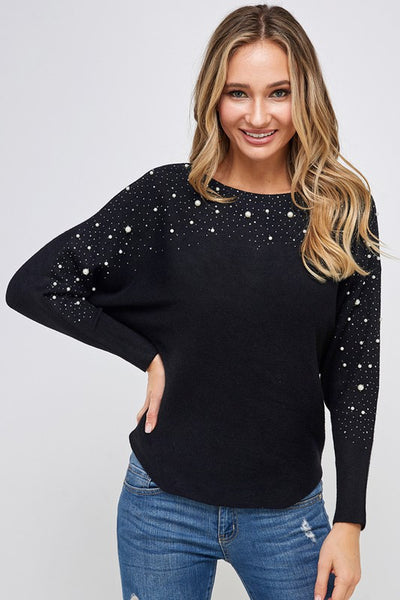 Pearl & Sparkle Knit Sweater