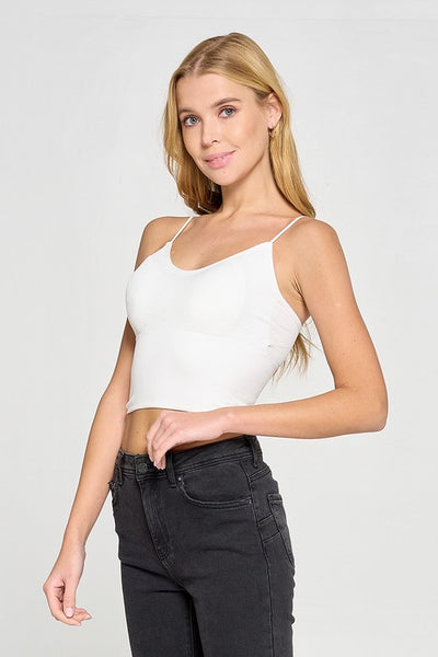 Solid Ribbed Bralette (Removable Pad)