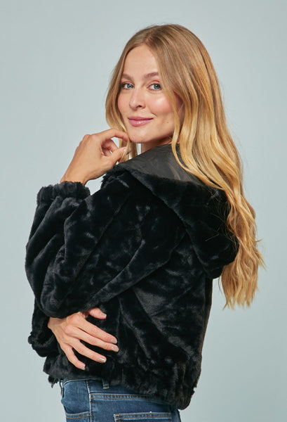 Faux Fur + WindBreaker Reversible Jacket