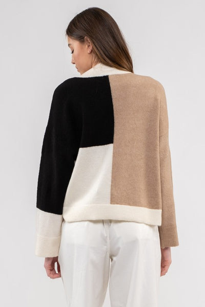 ColorBlock Chunky Sweater