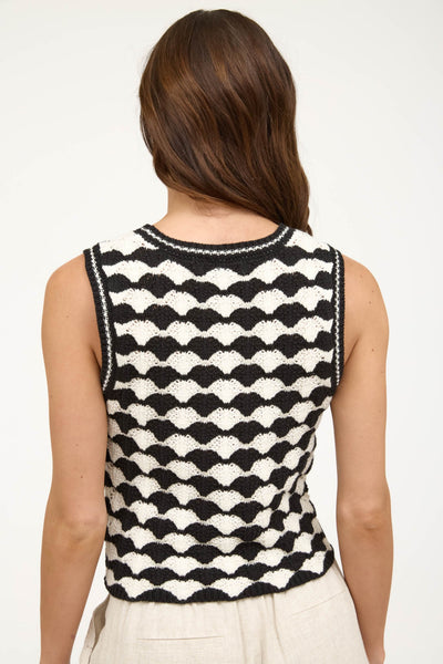 Scallop Sleeveless Crochet Knit Vest Top