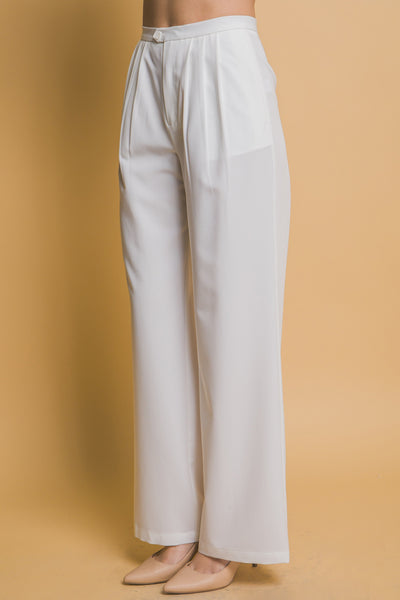Pleats High-rise Wide Leg Pants