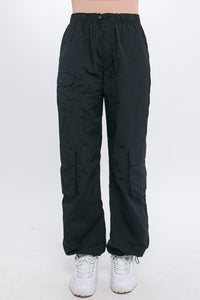 Parachute Cargo Pants With Toggle Detail