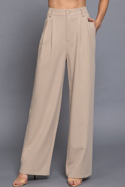 Pin Stripe Suit Straight Pants