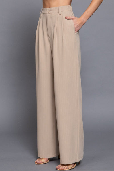 Pin Stripe Suit Straight Pants