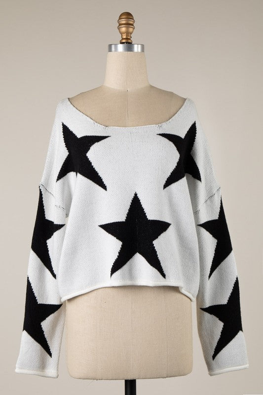 Star Knit Sweater