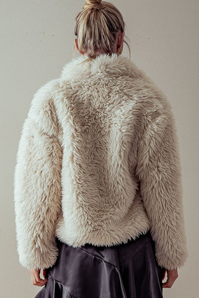 Furry Faux Fur Coat