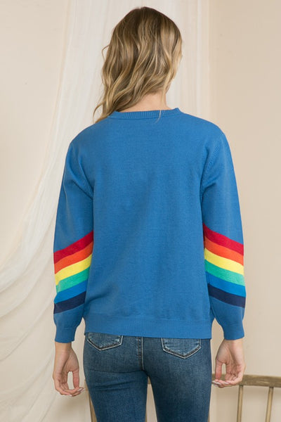 Rainbow Knit Sweater