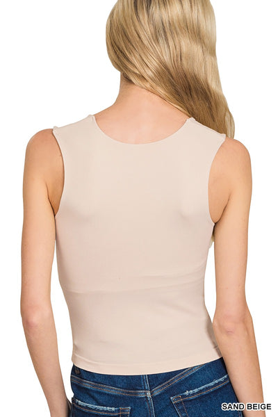 U-neck Seamless Tank Top