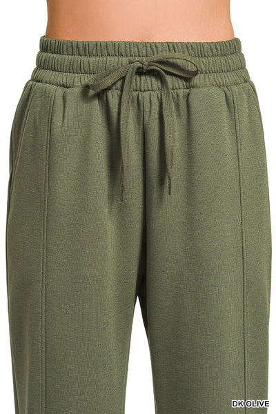 Super Soft Scuba Drawstring Ankle Pants