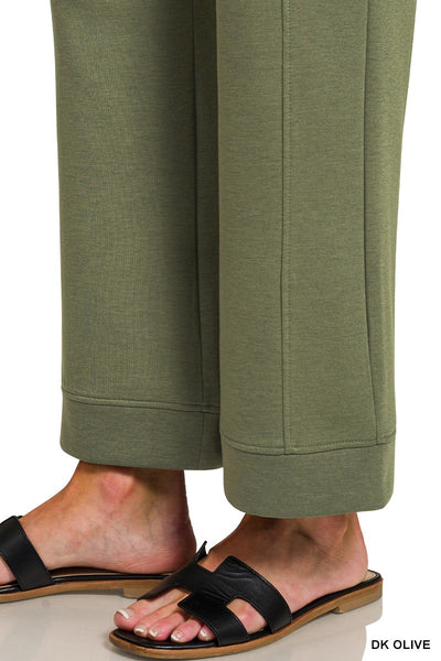 Super Soft Scuba Drawstring Ankle Pants