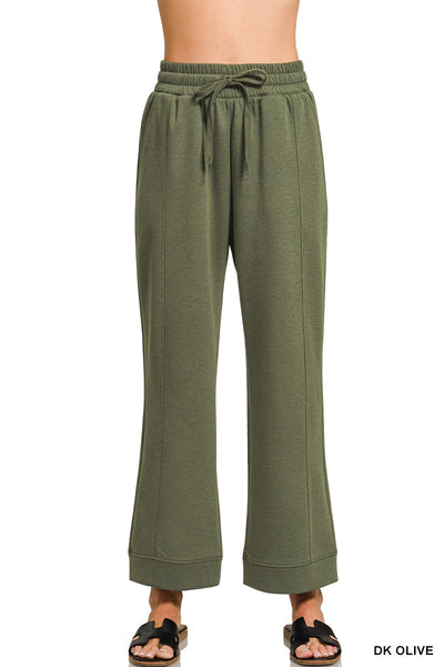 Super Soft Scuba Drawstring Ankle Pants