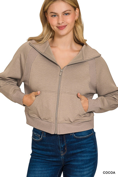 Super Soft Scuba Full Zip Jacket