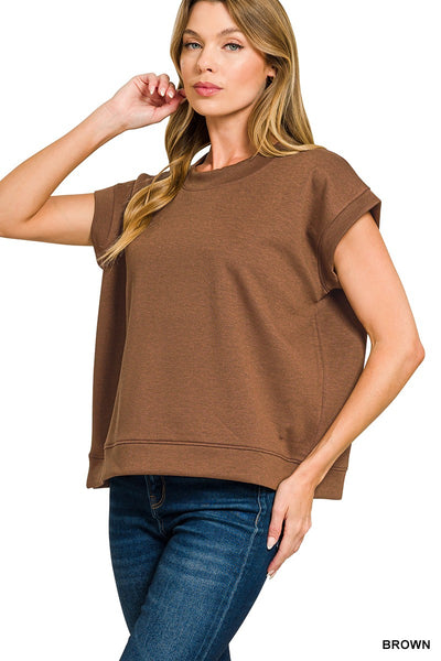 Super Soft Scuba Short Sleeve Sweatshirt