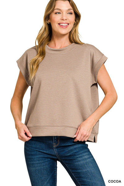 Super Soft Scuba Short Sleeve Sweatshirt