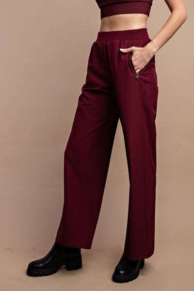 Windbreaker Woven Straight Pants