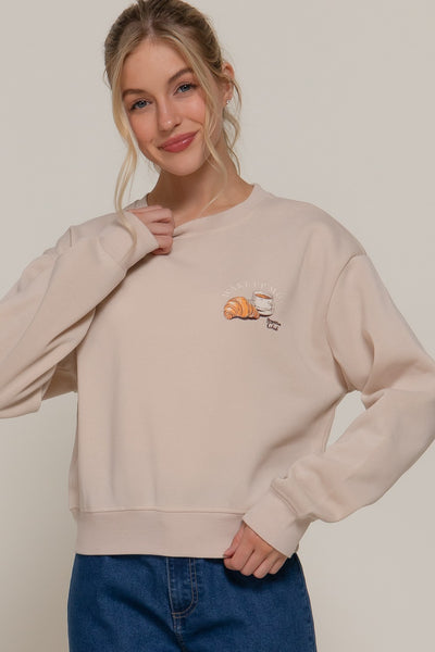 Wake Up mood Inner Fleece Sweatshirt