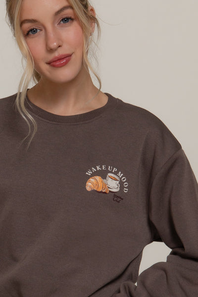 Wake Up mood Inner Fleece Sweatshirt