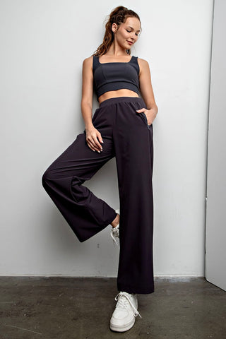 Windbreaker Woven Straight Pants