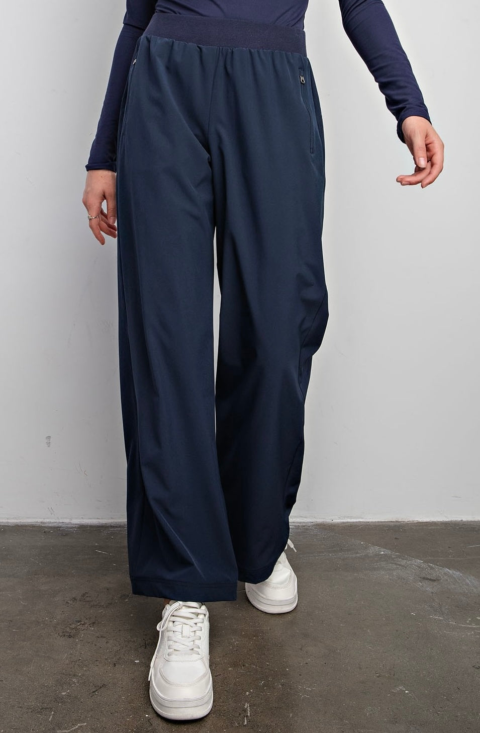 Windbreaker Woven Straight Pants