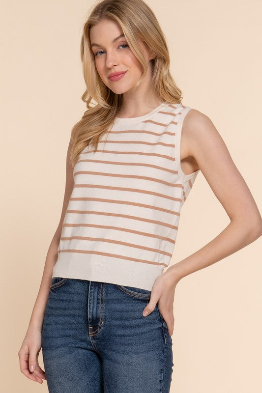 Lightweight Spring Knit Sleeveless Top