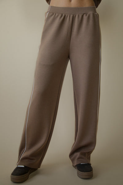 Soft Scuba Knit Comfy Casual Track Pants