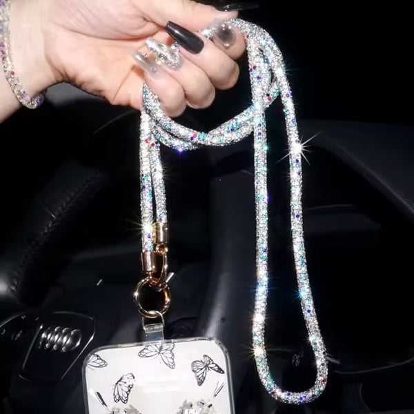 Rhinestone Phone Necklace