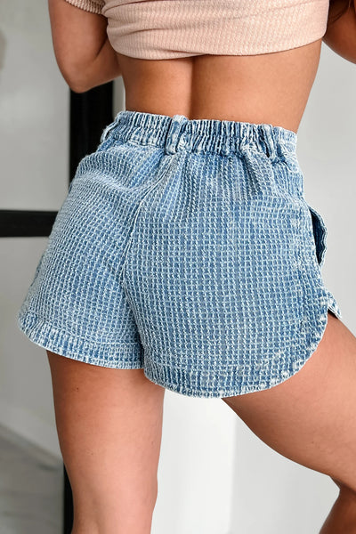 Tweed Denim Shorts