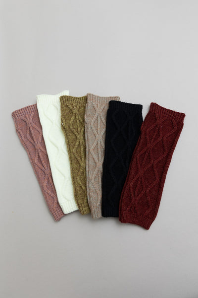 Soft Knitted Arm Warmer Gloves