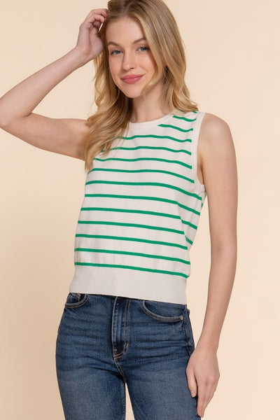 Lightweight Spring Knit Sleeveless Top