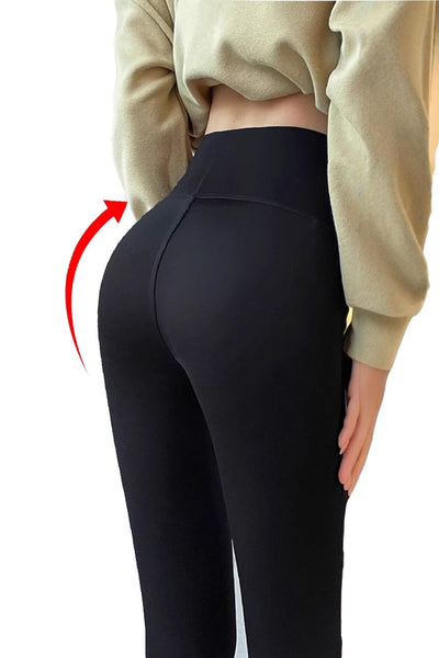 Super Stretch Fleece Faja Butt Lifting Flare Pants