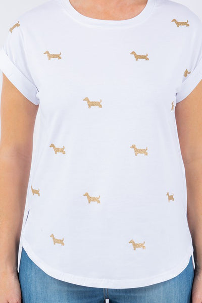 Gold Dogs Spandex Cotton T-Shirt