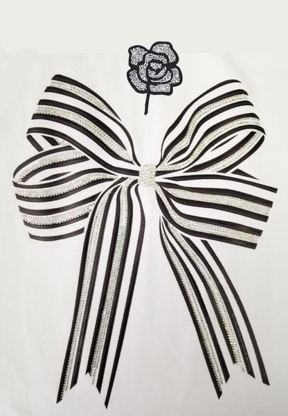 Stripe Bow Graphic Tee