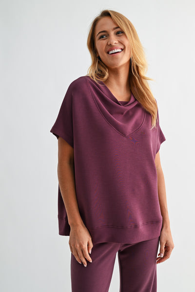 Luxe Cowl Flow Scuba Top